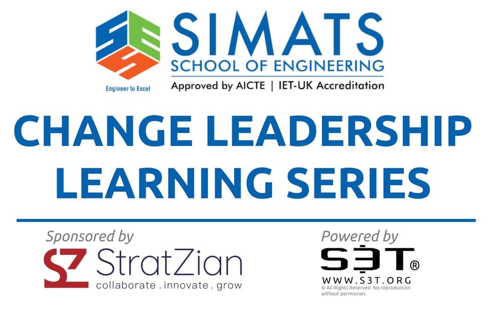 🎓Welcome to the Change Leadership Learning Series - SIMATS
